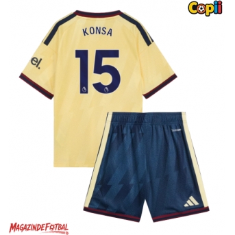 Arsenal Ezri Konsa #15 Echipament de Fotbal Replică 2026-27 Copii Treilea (+ Șorturi)